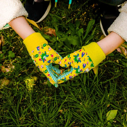 2 Pairs Kids Gardening Gloves for Yard Work Children Garden Gloves for Age 2-5