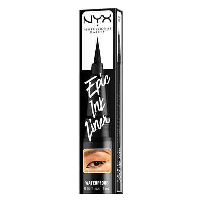 Epic Ink Liner, Waterproof Liquid Eyeliner - Black (Pack of 2), Vegan Formula