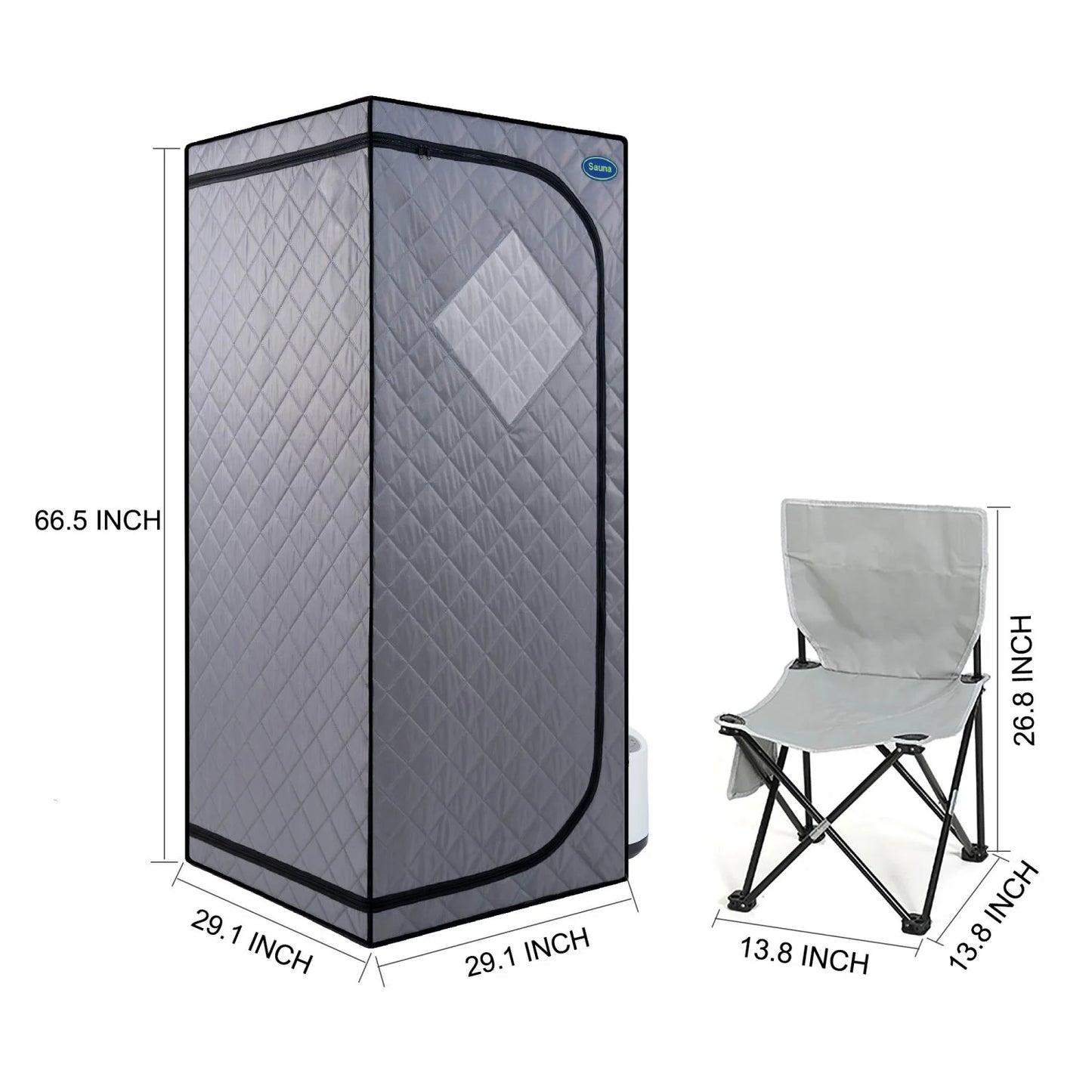 Weight Loss Sauna Tent Portable Full Body Steam Sauna Box Sauna Tent with Folding Chair Walking Sauna