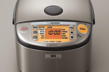 NP-HCC10XH Induction Heating System Rice Cooker and Warmer, 1 L, Stainless Dark Gray