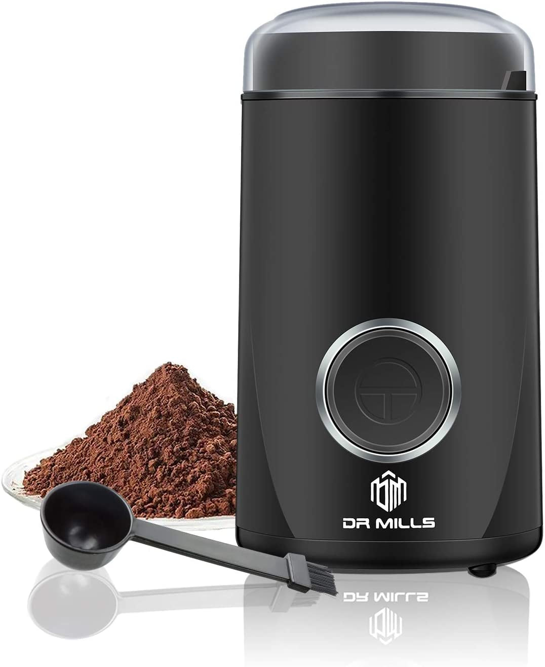 DM-7441 Coffee Grinder Electric,Coffee Bean Grinder,Spice Grinder,Blade & Cup Made with SUS304 Stianlees Steel (Black)