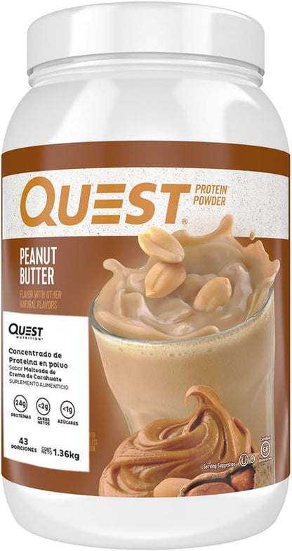 Peanut Butter Protein Powder, 23G Protein, 1G Sugar, Low Carb, Gluten Free, 3 Pound, 43 Servings